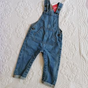 2/25 Fox baby overalls 18-24m